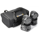 BEAMZ MHL-74 mini wash moving head set van 2 met draagtas