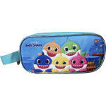 Baby Shark Etui Family - 23 X 11 X 7 Cm - - Blauw