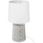 Stenen Tafellamp - E27 - 60 W - H. 35,5 Cm - - Gris