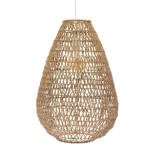 Hanglamp In Metaal En Papier - H 55 Cm - - Beige