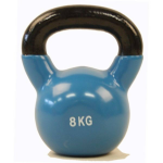 Focus Fitness Kettlebell - Vinyl - 8 Kg - Blauw