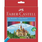 Faber Castell Kleurpotlood Castle Kartonnen Etui à 24 Stuks - Wit