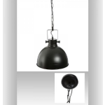 Ronde Metalen Hanglamp - Ø 30 Cm - - Negro