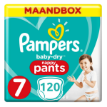 Pampers Baby-dry Pants Luierbroekjes - Maat 7 (17+ Kg) - 120 Stuks - Maandbox