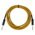 Cordial EI3PP-TWEED-YE Elements instrumentkabel 6.3 TS jack recht 3m tweed geel