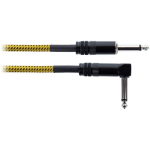 Cordial EI3PR-TWEED-YE Elements jack kabel 6.3 TS haaks - recht 3m tweed geel