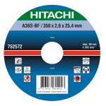Hitachi Doorslijpschijf voor metaal 400 x 25,4 x 3,2 mm