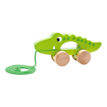 Tooky Toy Trekfiguur Krokodil Junior 19 X 6 X 9 Cm Hout - Groen