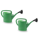 Forte Plastics 2x Stukse Tuin Planten Gieter Met Broeskop 12 Liter - Planten Water Geven - Kunststof - 70 X 19 X 41 Cm - Groen