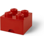 Lego Brick 4 Opberglade - - Rojo