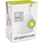 Simplehuman Vuilniszakken Code G - 30 Liter (60 stuks) - Wit