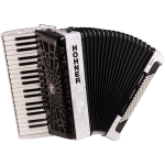 Hohner Bravo III 96, Silent Key accordeon - Wit