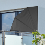 hi Premium Windscherm Balkon - 1.2 m x 1.2 m - Zwart
