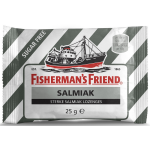 Fisherman's Friend Fishermans Friend Salmiak Sterke Salmiak Lozenges Suikervrij/Wit - Zwart