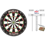 Bull's Dartbord Bulls The Classic 45 Cm Met Scorebord Met Marker En Wisser 45x30 Cm