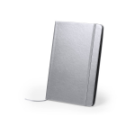 Bellatio Design Luxe Pocket Schrift/notitieblok/opschrijfboekje 21 X 15 Cm In De Kleur Zilver Met Harde Kaft En 80 Pagina's - Silver