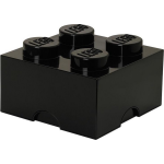 Room Copenhagen Lego Brick 4 Opbergbox - - Zwart