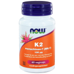Now K2 Menachinon-7 (MK-7) 100 µg (60 vegicaps) - Foods