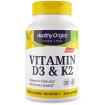 Healthy Origins Vitamin D3 & K2, 50mcg/200mcg, 180 Softgels,