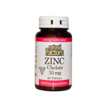 Natural Factors Zinc Chelate 25 mg (90 Tablets) -