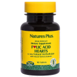 Nature&apos;s Plus Folic Acid Hearts 400 mcg (90 Tablets) -