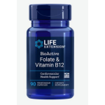 Life Extension BioActive Folate and Vitamin B12 (90 Veggie Capsules) -