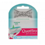 Wilkinson Quattro for Women scheermesjes Aloë Sensitive (3 st.)