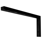 Wiesbaden Modul ondersteuningsbeugel 46 x 22 cm L-vorm, mat - Zwart