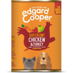 Edgard-Cooper Edgard&Cooper Blik Chicken Turkey Adult - Hondenvoer - Kip Kalkoen Aardbei 400 g Graanvrij
