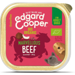 Edgard&Cooper Kuipje Bio Beef Adult - Hondenvoer - Rund Kokos Chiazaad 100 g Biologisch