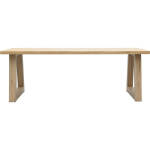 Trendhopper Eettafel Aspen met poot eiken schuin