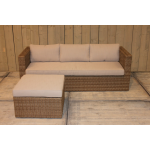 Eurofleur Aanbieding Bari loungeset rattan grey - Bruin