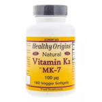 Healthy Origins Natural Vitamin K2 as MK-7 100 mcg (180 Veggie Softgels) -