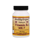 Healthy Origins Natural Vitamin K2 as MK-7 100 mcg (60 Veggie Softgels) -