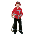 Rubie&apos;s verkleedpak brandweer jongens rood/zwart maat 116