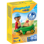 Playmobil 1,2,3 Bouwvakker met kruiwagen (70409)