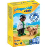 Playmobil 1,2,3 Dierenarts met hond (70407)
