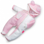 Berjuan poppenkleding pyjama meisjes 38 cm PE roze/wit