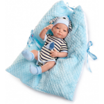 Berjuan babypop Newborn Special meisjes 45 cm blauw/wit