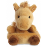 Aurora knuffel Palm Pals paard junior 13 cm pluche - Bruin