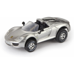 Darda speelgoedauto Porsche 918 Spyder pull back 1:60 zilver - Silver