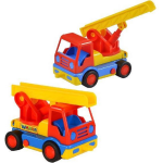 Polesie ladderwagen 19 cm/geel - Rood