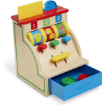 Melissa & Doug houten kassa 8 delig multicolor