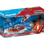 Playmobil City Action brandweermissie met helikopter en boot (70335)