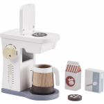 Kid&apos;s Concept houten koffieapparaat 18 cm 6 delig - Wit