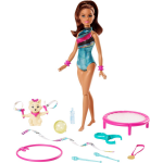 Barbie tienerpop Spin &apos;n Twirl Gymnast 29 cm - Blauw