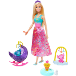 Mattel Barbie tienerpop Dreamtopia Pets 30 cm 10 delig - Roze