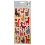LG-Imports LG Imports stickervel multicolor alpaca&apos;s 28 x 12 cm 26 stuks