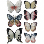 Creative 3D stickers vlinders assorti 8 stuks