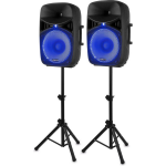 VONYX VPS152A luidsprekerset met statieven 15 inch, 1000W